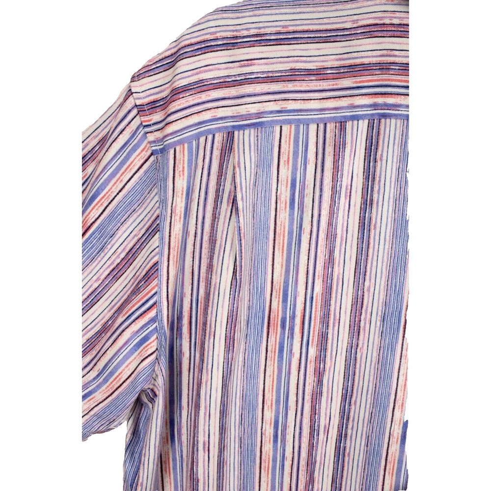 Tommy Bahama ISLAND ZONE Shirt Mens Large Silk Blend Striped - Picture 8 of 16